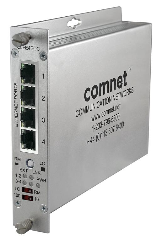 ComNet CLFE4EOC network extender Network repeater Grey 10. 100 Mbit/s