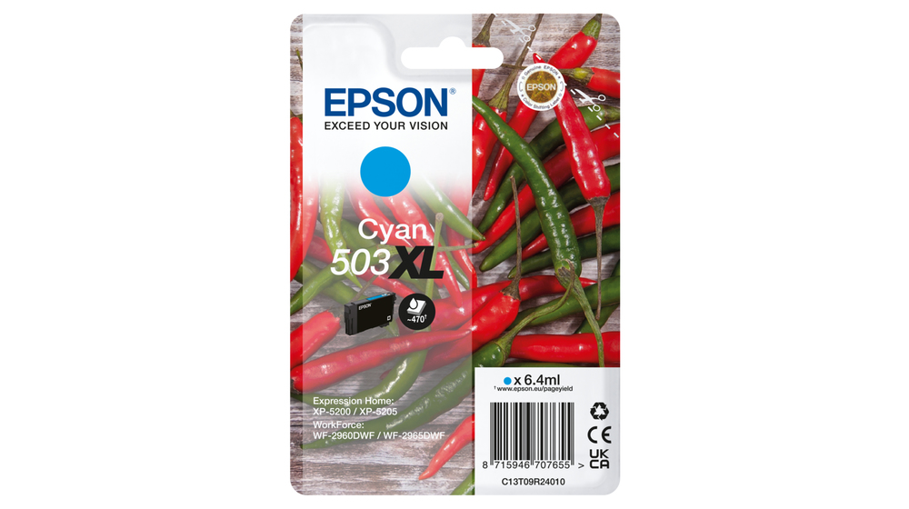 Image of Epson C13T09R34010/503XL Ink cartridge magenta high-capacity, 470...