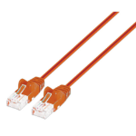 Intellinet IEC-C6-OR-10-SLIM networking cable Orange 118.1" (3 m) Cat6 U/UTP (UTP)