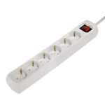 Hama 00121904 power extension 1.4 m 6 AC outlet(s) White