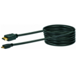 Schwaiger 1.5m HDMI - micro HDMI m/m HDMI kabel 1,5 m HDMI Type A (Standaard) HDMI Type D (Micro) Zwart