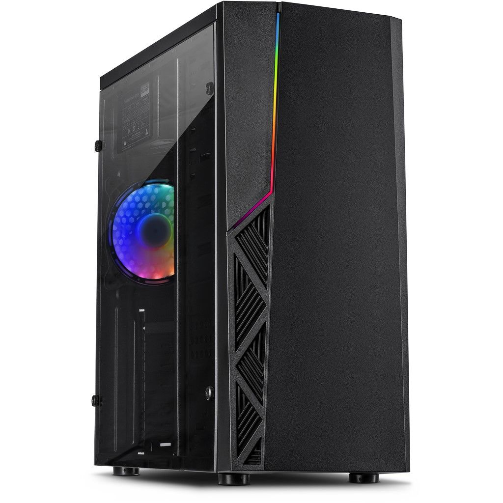 Image of Inter-Tech B-02 RGB Tower Black