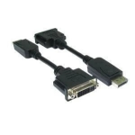 Origin Storage ORI-CABHDDP-DVI video cable adapter 0.15 m DisplayPort DVI-D Black