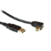 Microconnect USBAB2ANGLED2 USB cable USB 2.0 1.8 m USB A USB B Black