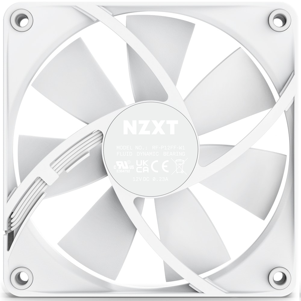 Image of NZXT F120P Computer case Fan 12 cm White 1 pc(s)