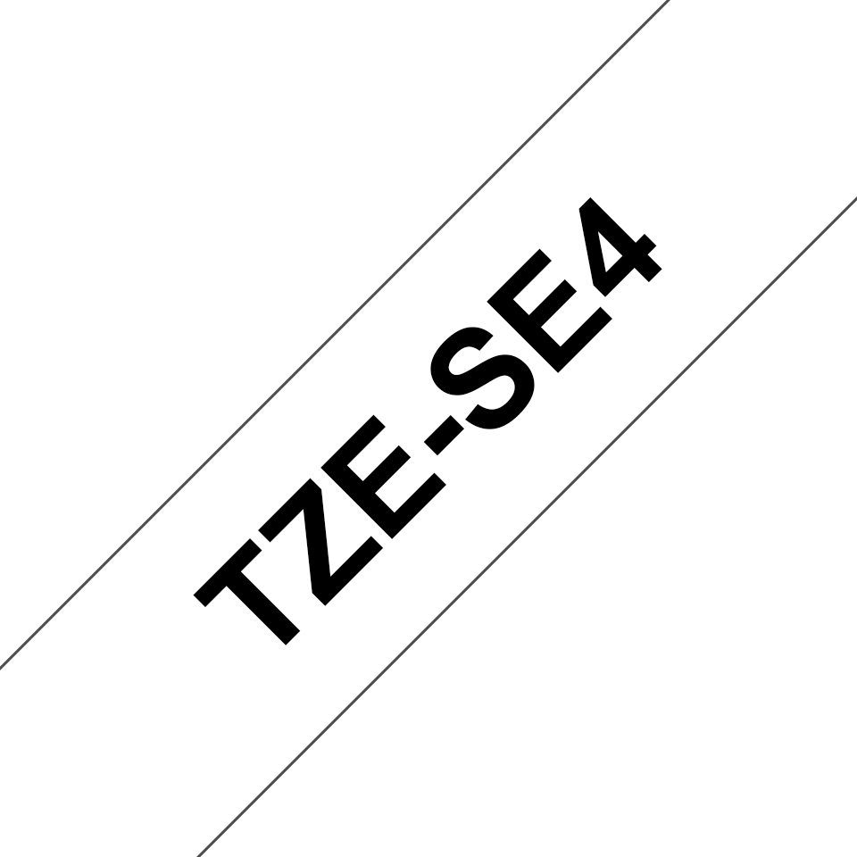 Brother TZE-SE4 DirectLabel black on white Laminat 18mm x 8m for Broth