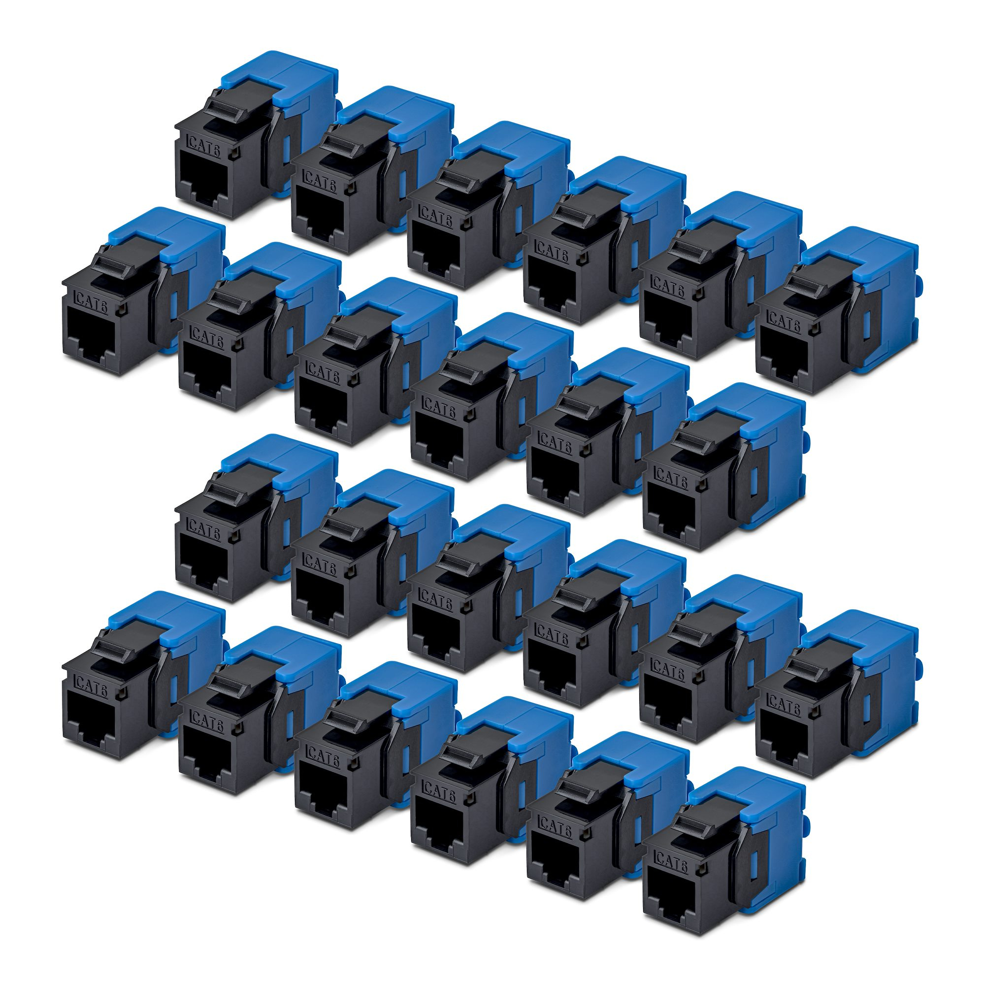 StarTech.com Cat6 Keystone Jack. 24-Pack RJ45 Ethernet Keystone Jacks.