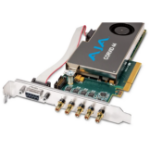 AJA CRV44-T-NC1 - Corvid 44 - 3G-SDI PCIe I/O Card with HD-BNC Connectors, Active Cooling, No RS-422