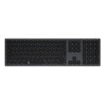 KeySonic KSK-8023BTRF (DE) keyboard Universal Bluetooth QWERTZ German Anthracite, Black