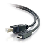 C2G 3ft (0.9m) USB 2.0 USB-C to USB-B Cable M/M - Black