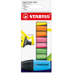 STABILO BOSS MINI, Pack with 5 colors: yellow, blue, green, orange, pink