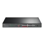 TP-Link TL-SL1218P network switch Unmanaged Gigabit Ethernet (10/100/1000) Power over Ethernet (PoE) 1U Black