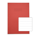 Rhino A4 Exercise Book 32 Page Red F15 (Pack of 100)