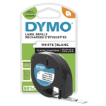 Dymo 91221/S0721660 DirectLabel-etikettes Polyester white 12mm x 4m for Dymo LetraTag