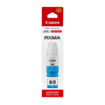 Canon GI60C CYAN 70ML INK BOTTLE FOR PIXMA ENDURANCE G6060 G6065 G7060 G7065