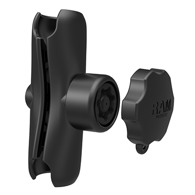 RAM Mounts Double Socket Arm with Pin-Lock Security Knob