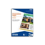 Epson Presentation Paper Matte - 8.5" x 11" - 100 Sheets printing paper