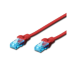 FDL 1M CAT.5e UTP PATCH CABLE - RED