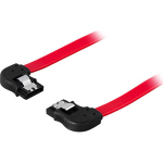 Deltaco SATA/SAS Cable, 0.7m Black, Red