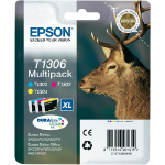 Epson C13T13064010/T1306 Ink cartridge multi pack C,M,Y XL 3x10.1ml Pack=3 for Epson Stylus BX 320/SX 525/WF 3500