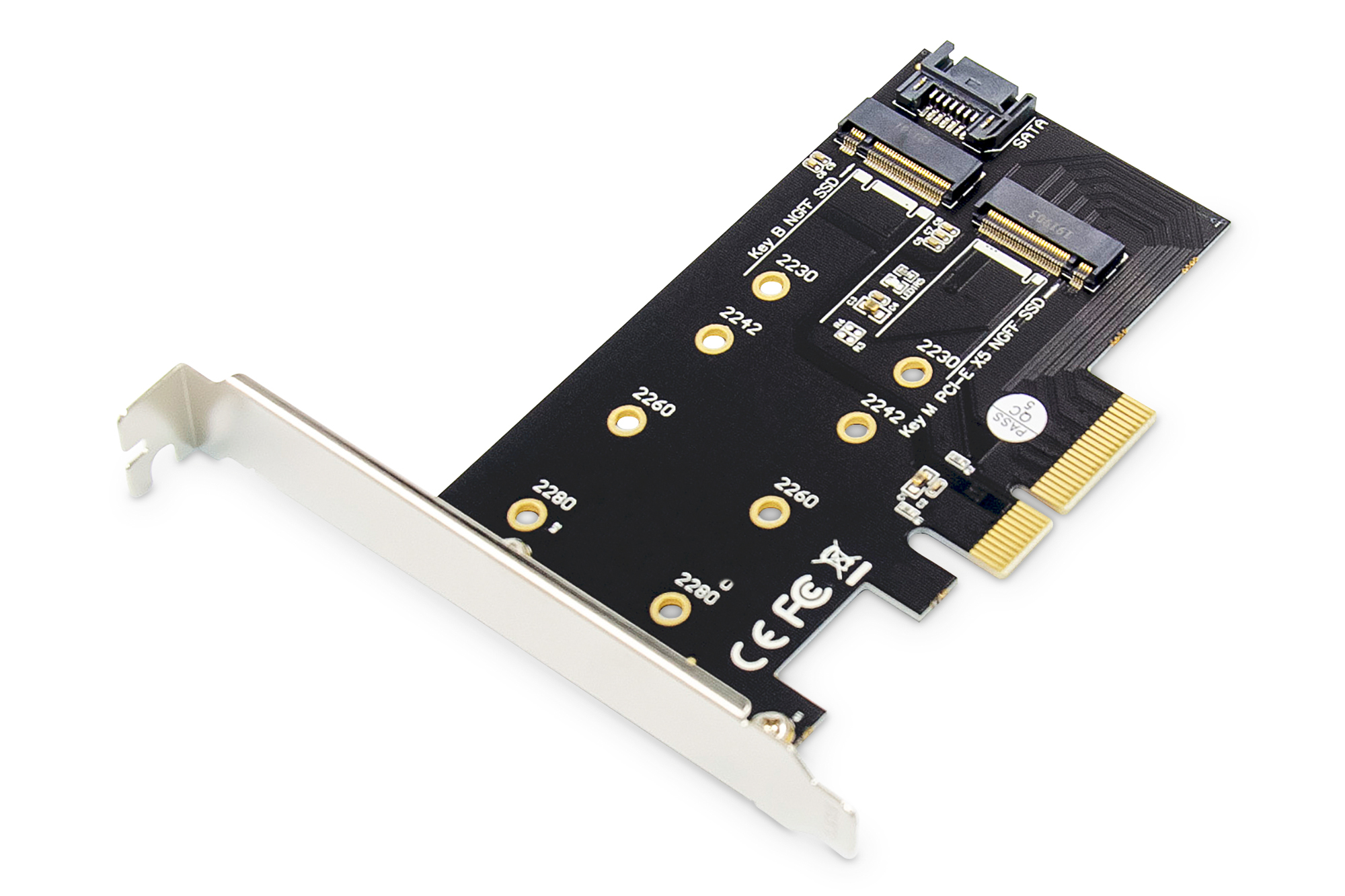 Image of Digitus M.2 NGFF / NVMe SSD PCI Express 3.0 (x4) Add-On Card