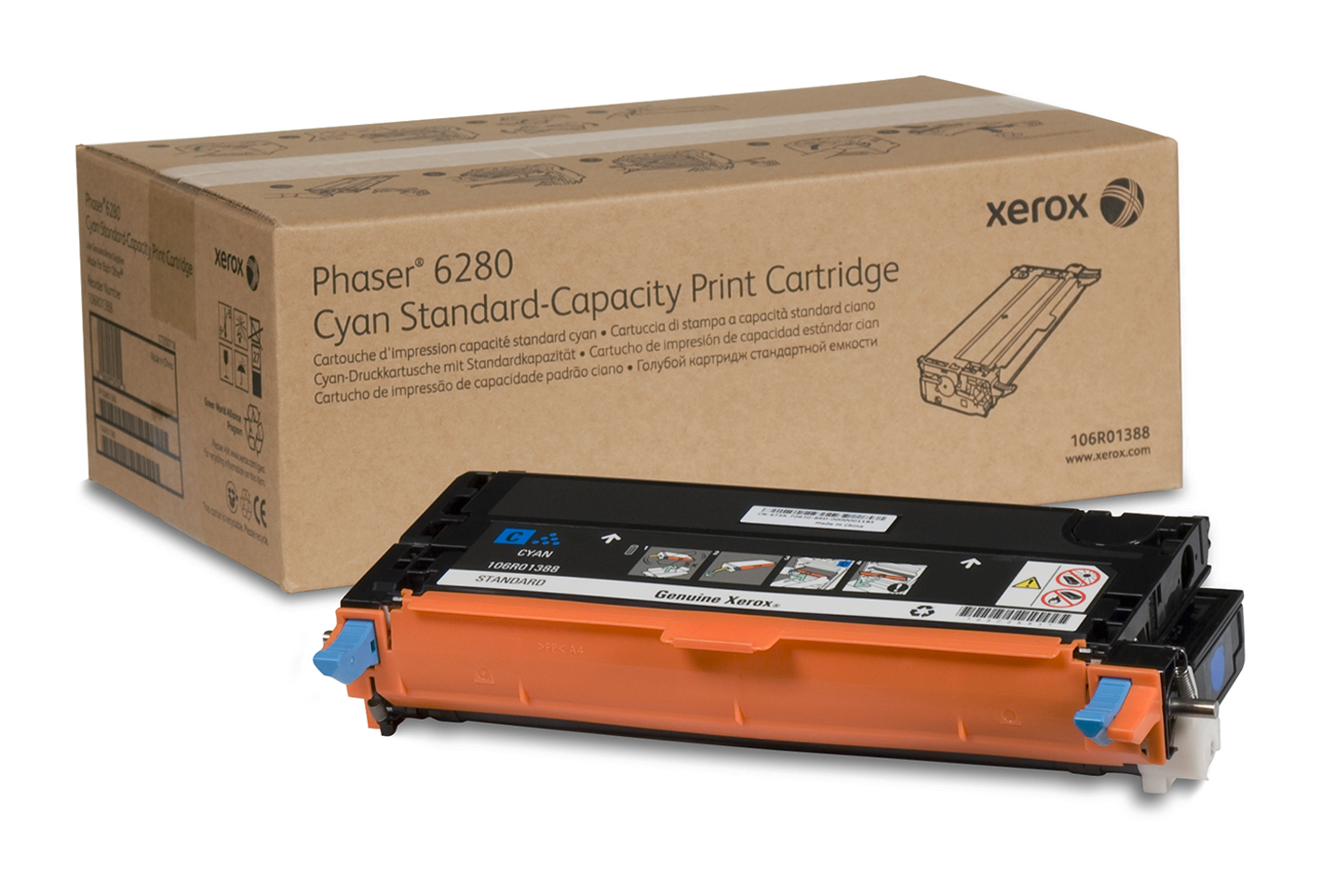 Xerox 106R01388 Toner cyan, 2.2K pages for Xerox Phaser 6280