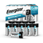 Energizer Max Plus Alkaline C Pack of 20