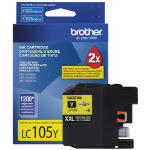 Brother LC105Y ink cartridge 1 pc(s) Original High (XL) Yield Yellow