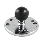 RAM Mounts Chrome Round Plate with Ball
