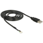 DeLOCK 1.5m, USB2.0-A/5p USB-kabel 1,5 m USB A Zwart