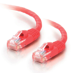 C2G Cat5e, 2ft. networking cable Red 23.6" (0.6 m)