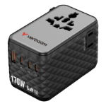 Verbatim Charge 'n' Travel 170W Universal Travel Adapter Black