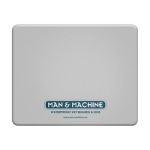 Man & Machine Silicone mouse pad White