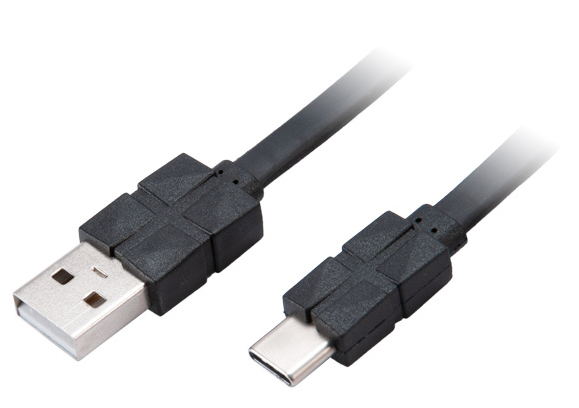 Akasa AK-CBUB43-03BK USB cable 0.3 m USB 2.0 USB A USB C Black