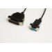 Microconnect IBM029B-1,8 serial cable Black 1.8 m DB-9 DB-25