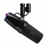 CHERRY NGALE X Black Podcast microphone