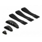 DeLOCK 18393 cable organizer Desk/Wall Cable holder Black 6 pc(s)