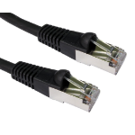 Cables Direct Cat6a, 25m networking cable Black S/FTP (S-STP)