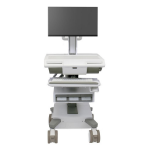Ergotron M011-0101-130001-1-0 houder & standaard all-in-one pc/werkstation 19,5 kg Wit, Grijs 61 cm (24")