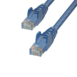 StarTech.com 5m Blue Cat6 Ethernet Cable, Snagless, 100W PoE, UTP, 24AWG Pure Bare Copper Wire, RJ45 Network Patch Cord w/Strain Reliefs, Individually Tested