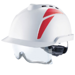MSA V-Gard 930 Vented Helmet C / W Integrated Spec White / Red