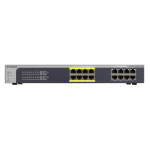 NETGEAR ProSafe Plus JGS516PE Managed L3 Gigabit Ethernet (10/100/1000) Power over Ethernet (PoE) Black