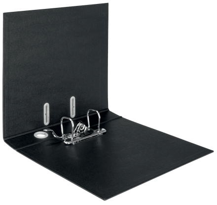 Leitz LAF180 Recycled 50mm A4 Black (Pack of 10) 10190095