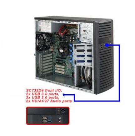 CSE-732I-R600B SUPERMICRO Server Geh MT/2x600W/4x 3.5