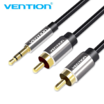 Vention BCFB audio cable 5 m 3.5mm 2 x RCA Black, Grey