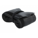 DeLOCK Braided Sleeving with Hook-and-Loop Fastener 10 m x 32 mm black