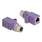 DeLOCK 60678 tussenstuk voor kabels M12 RJ45 Violet