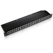 Image of Equip 48-Port Cat.6 Shielded Patch Panel, Black