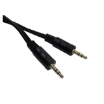 Cables Direct 1.2m 3.5mm audio cable Black