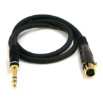 Monoprice 4768 audio cable 35.8" (0.91 m) XLR 6.35mm TRS Black